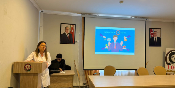“Zərdab Rayon Mərkəzi Xəstəxanası” PHŞ-də “Korrupsiyaya qarşı mübarizənin gücləndirilməsinə dair 2022─2026-cı illər üçün Milli Fəaliyyət Planı”nın 6.2 bəndinə uyğun olaraq tədbir keçirilib